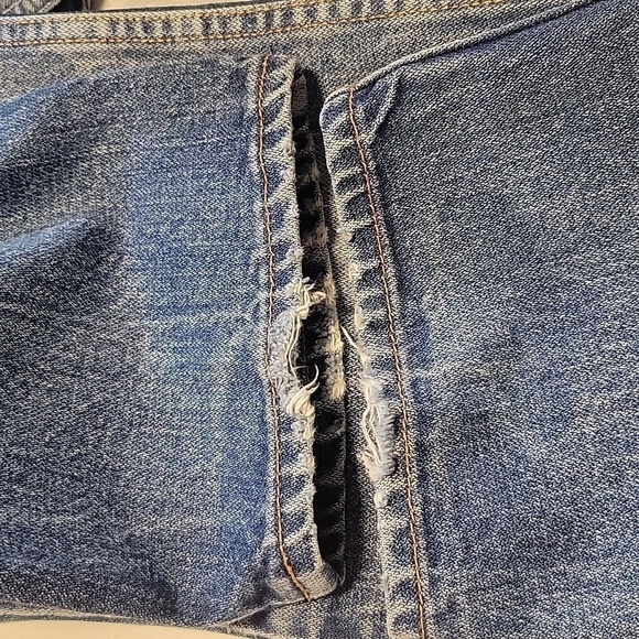 Vintage 90s High Rise Straight Leg Western Cowgirl Denim Jeans - Picture 8 of 8